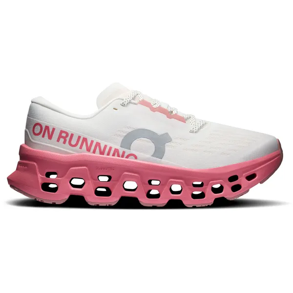 On WOMEN'S CLOUDMONSTER 3 IVORY/CAMELLIA